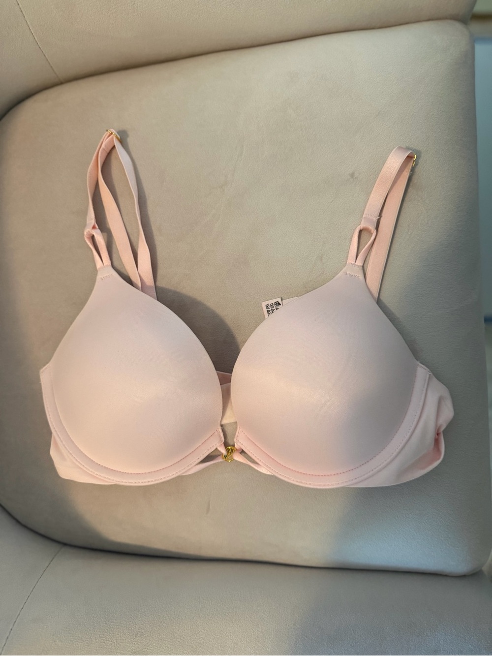 Victoria's Secret Light Pink Padded T-Shirt Bra with Front Clasp